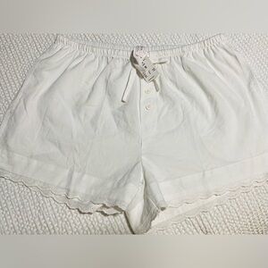 Auden Soft White Lounge Shorts